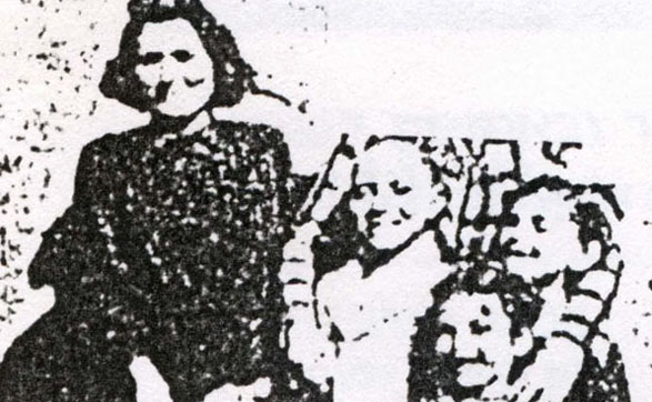 Klein  Borbala and his children 